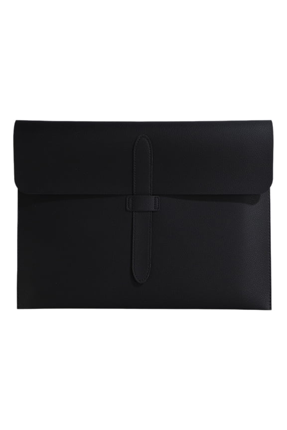 Multi Color Thickened Leather Folder Business Briefcase Can Hold Workbook Handout For Commuting Sub Subject Storage(A,35*26*1cm)