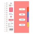 thumbnail image 1 of Solivara Multi Subject Notebook With 4 Tabs Organizer For Home Office Note Taking (Watermelon Red,One Size), 1 of 9