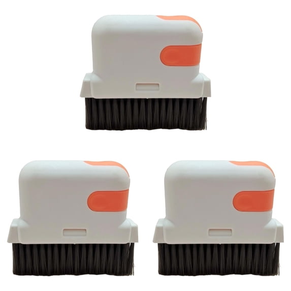 Solivara Multifunctional Cleaning Tool For Window Track And Sliding Door Groove Brush(Orange*3,4.72*3.35 in)