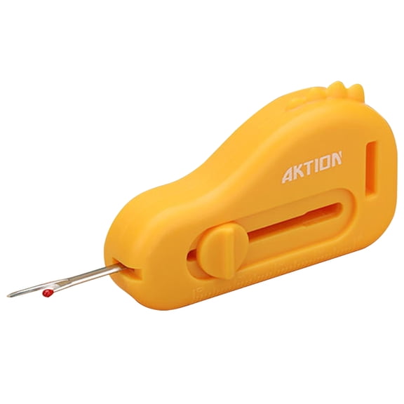 Solivara Multifunctional Hemmer With Scale And Soft Grip For Sewing Machine Compact Featherweight Sewing Kit Home(Yellow,As Shown)