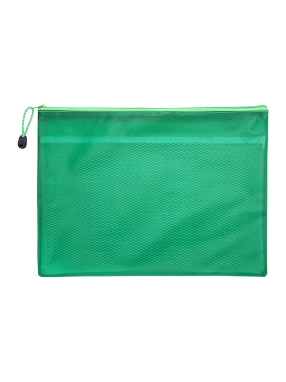 Multipurpose Mesh Zipper Bag For Files Pencils And Travel Accessories (B,9.06 × 6.69in)