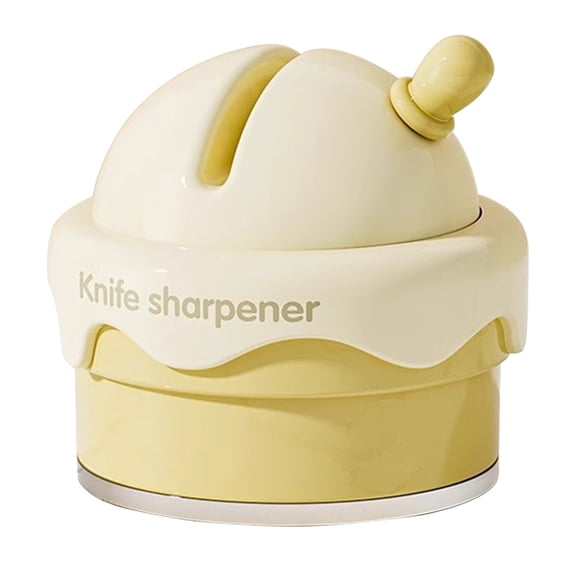 Solivara Non Slip Suction Cup Whetstone For Sharpening Knives Scissors And Cutters Camping Kitchen Abs(Beige,2.76*2.36in)