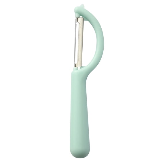 Solivara P Type Stainless Steel Household Vegetable Peeler For Potato And Cucumber Kitchen Peeler Plastic(Blue,6.69*1.18in)