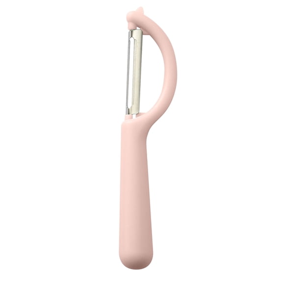 Solivara P Type Stainless Vegetable Peeler Household For Potato And Cucumber Kitchen Peeling Tool Plastic(Pink,6.69*1.18in)