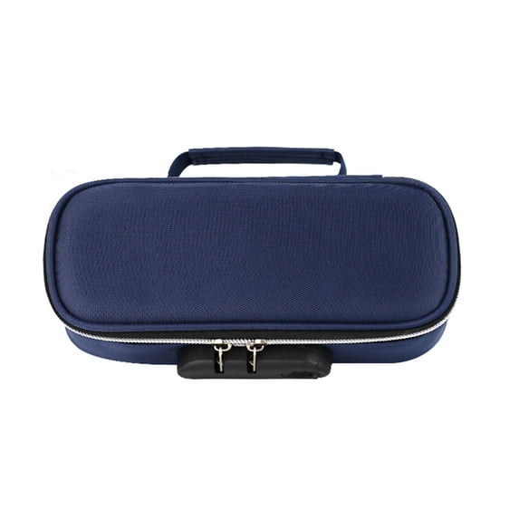 Solivara Password Lock Pencil Case Large Capacity Anti Cloth Stationery Storage Bag With Handle Exam Specific Anti Peeping (A,8.66 × 3.94 × 2.76in)