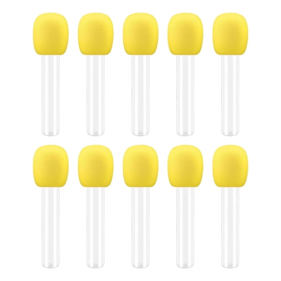 Solivara Plastic Microphone Candy Containers For Party Birthday Singing Prop And Theme Event Decorations(Yellow,7.28*1.18in)