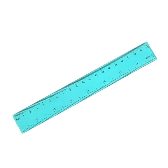 Solivara Plastic Ruler Centimeter Inch Small Scale For Artists Designers And Students,Sky Blue,7.87 in