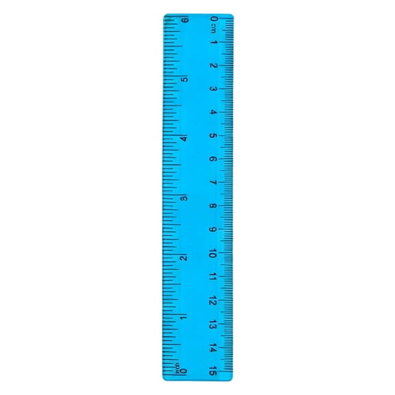 Solivara Plastic Straight Ruler 15cm Centimeter Scale For Home Office Art Drafting And Measuring(Blue,6.14*1.18in)