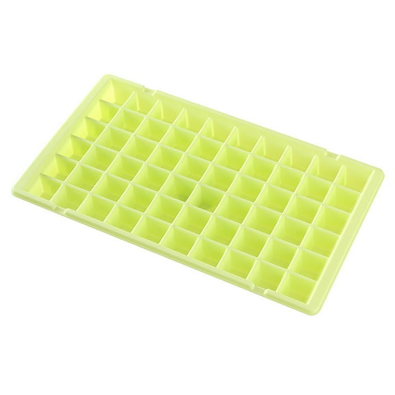 Solivara Plastic Thickening 60 Lattice Ice Lattice Box Creative Ice Block Maker For Home Kitchen Silica Gel(Green,One Size)