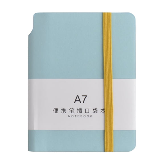 Solivara Pocket Size Notebook With Pen Holder And Strap Portable For Business And Travel,B,4.33*3.15 in