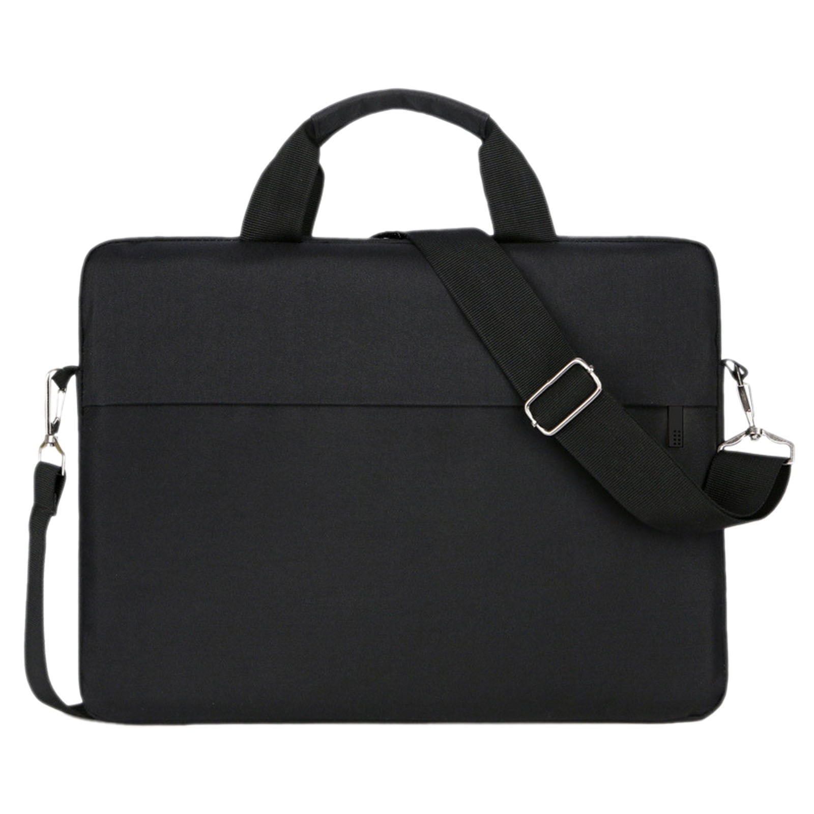Solivara Portable Computer Bag With Adjustable Shoulder Strap For Work Travel (Black,15*11*1.18in)
