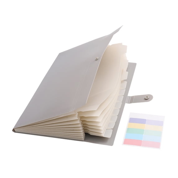 Solivara Portable Document Paper Organizer Letter Size For And Work (Grey,12.99*9.06in)