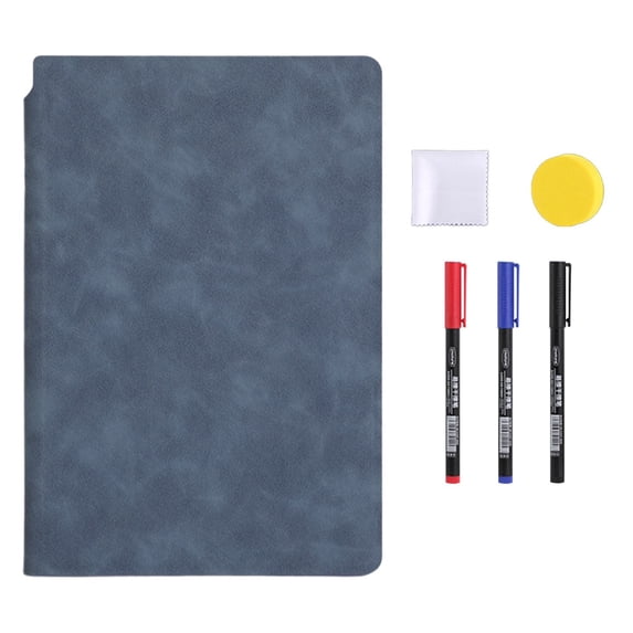 Solivara Portable Dry Erase Book With Pen For Travel Note (L,9.53×6.61in)