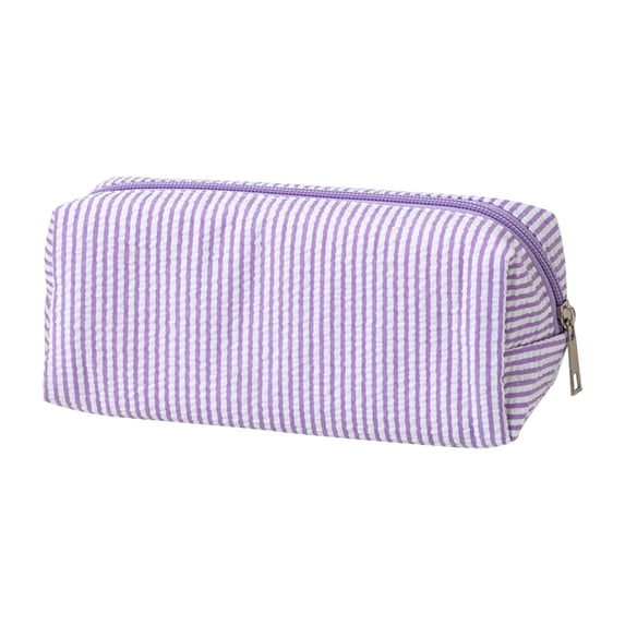 Solivara Portable Full Opening Nylon Pen Organizer For Cosmetics Electronics And Toiletries Lightweight Large Capacity Pencil Case(Purple,One Size)