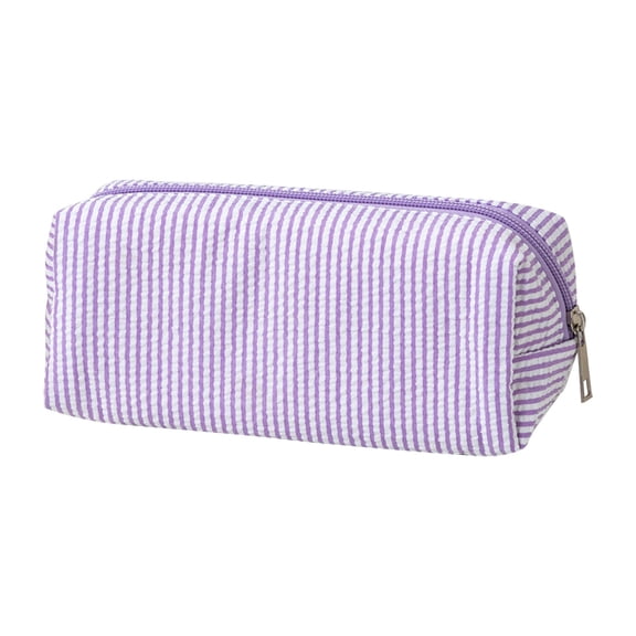 Solivara Portable Full Opening Nylon Pen Organizer For Cosmetics Electronics And Toiletries Lightweight Large Capacity Pencil Case(Purple,One Size)