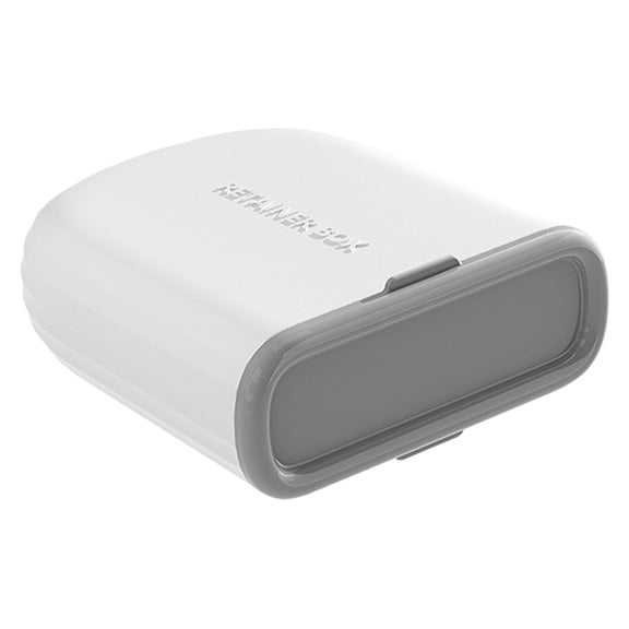 Solivara Portable Retainer Case With Vent Holes For Braces And Dentures Storage(A,3.94in)