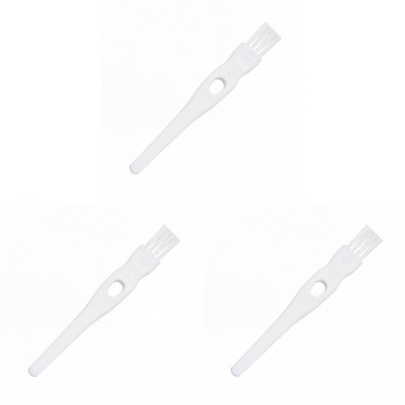 Solivara Precision Nylon Brush Set 4.3 Inch For Cleaning Nose Trimmer Mug Lid And Small Electronics(A*3,4.33*0.55 in)