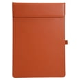 thumbnail image 1 of Solivara Pu Leather Letter Size Clip Padfolio With Writing Board For Business Meeting And Home Office Desk Use(Brown,As Shown), 1 of 6