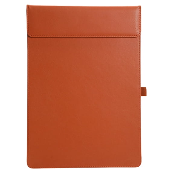 Solivara Pu Leather Letter Size Clip Padfolio With Writing Board For Business Meeting And Home Office Desk Use(Brown,As Shown)