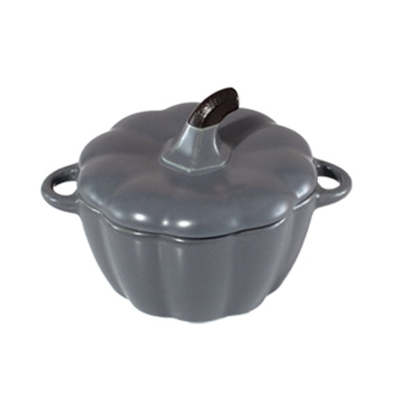 Solivara Pumpkin Mini Ceramic Soup Bowls With Lid Oven Pumpkin Pots Dutch Oven For Thanksgiving Halloween Party(D,One Size)