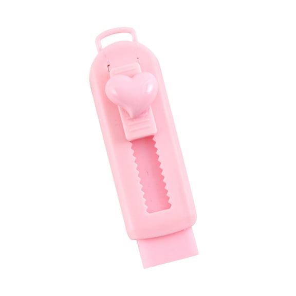 Solivara Retractable Clean Push Pull Eraser For Stationery Little Eraser No Marks Left Cute Design(pink,One Size)