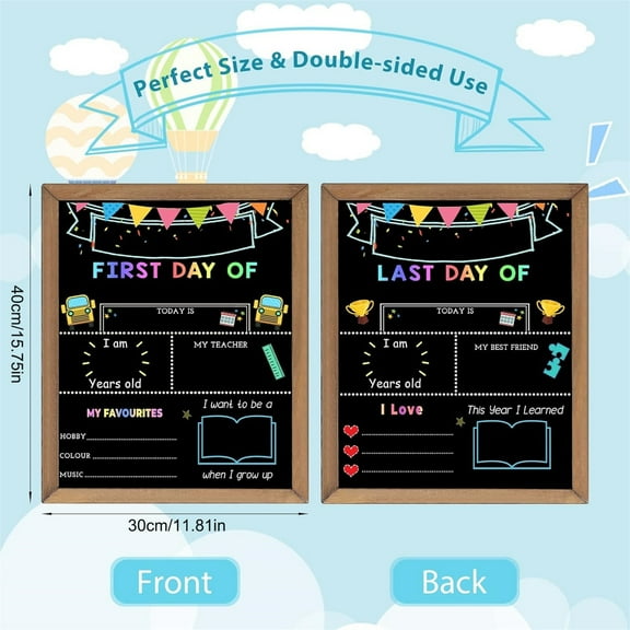 Solivara Reusable Double Sided Message Board For Home Office Decoration Photo Listing (Black,2Pcs)