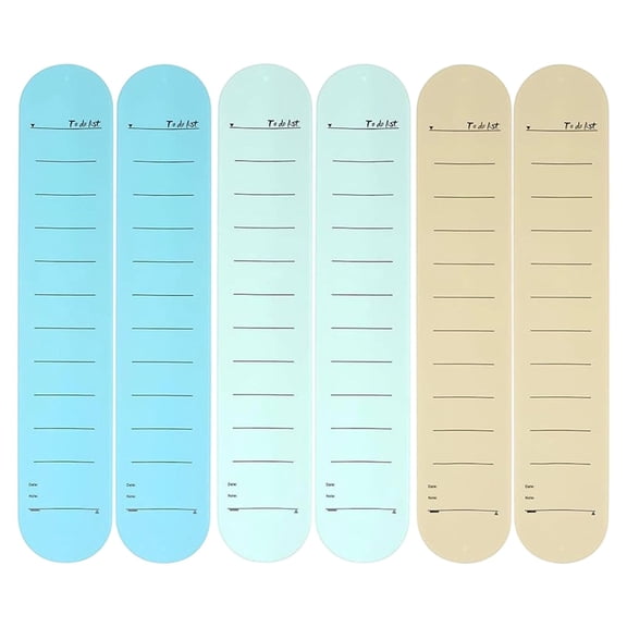 Solivara Reusable Silicone Bracelet Notepad With Erasable Surface For Work Study(AF,6pcs)