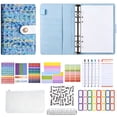 thumbnail image 1 of Solivara Ring Bound A6 Income Expense Ledger Planner With Storage And Categorization Stickers For Household Budget(D,7.4*5.31in), 1 of 6