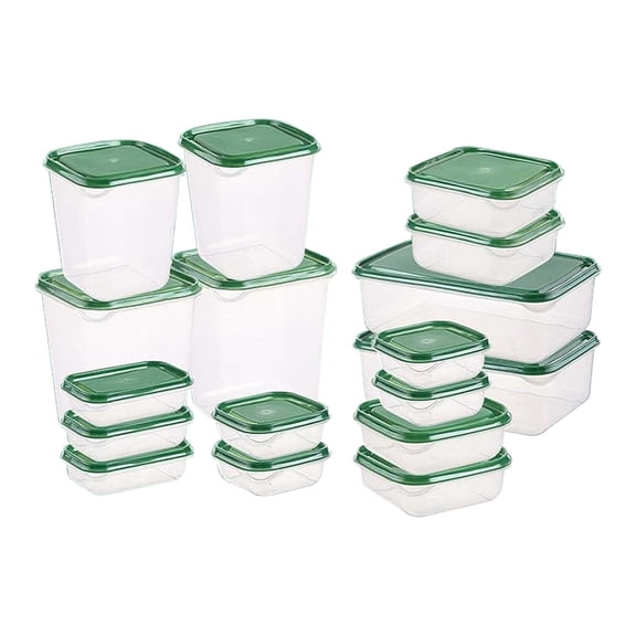 Solivara Sealed Grain Storage Container Transparent Fresh Keeping Box 460 700ml Household Refrigerated Storage Snack Box(Green,One Size)