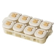 thumbnail image 1 of Solivara Silicone Freezer Tray With Measurement Marks For Homemade Purees Breastmilk And Food Storage(B,9.84*4.53in), 1 of 9