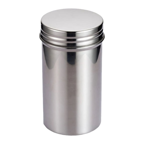 Solivara Small Metal Canister For Coffee And Tea Airtight Portable For Travel And Camping(Silver,5.12*2.76in)