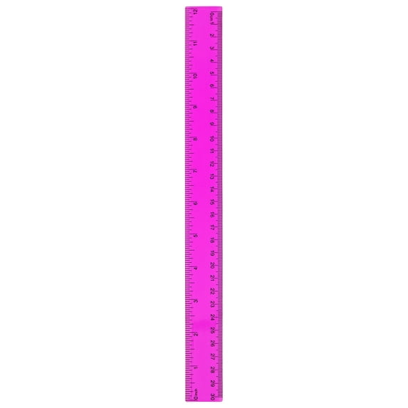 Solivara Small Plastic Ruler Centimeter Scale For Artists Designers And Students Measuring,Purple,11.81 in