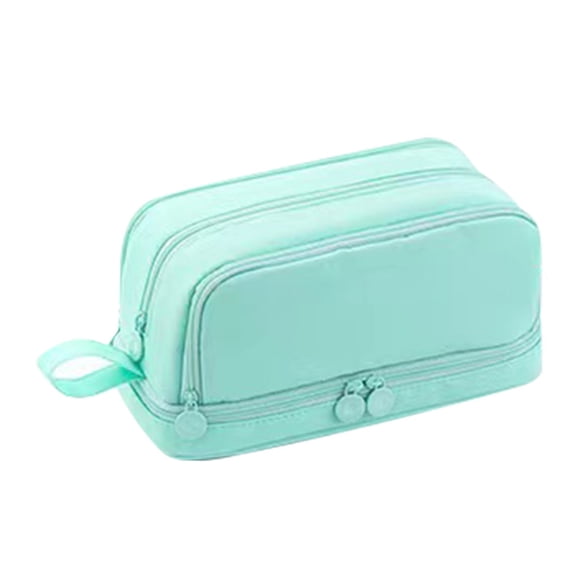 Solivara Solid Color Pencil Case Large Capacity For Home Desk Stationery (Mint Green,One Size)