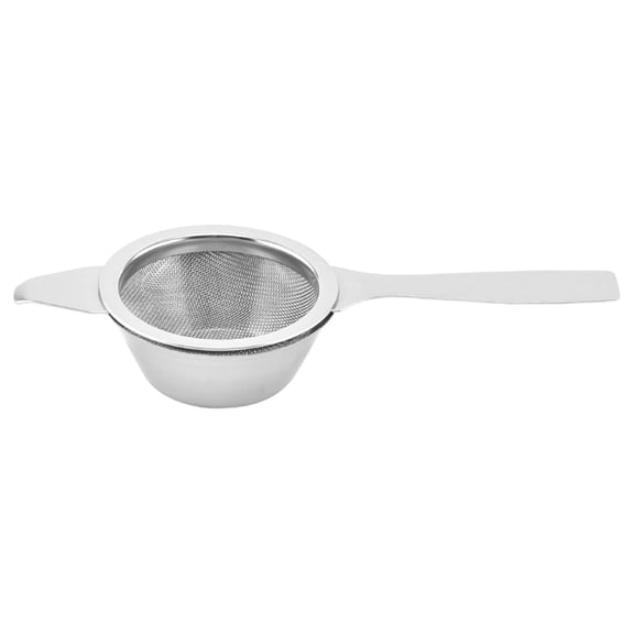 Solivara Stainless Matcha Sieve With Bowl For Loose Tea Coffee And Fine Powder Straining(Silver,5.71*2.24in)