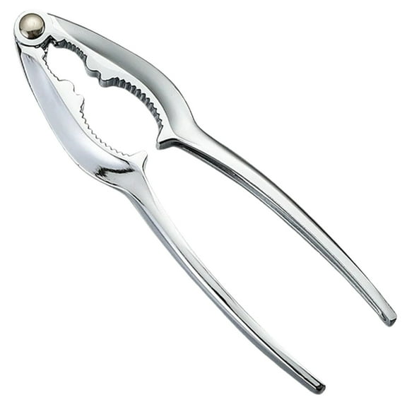 Solivara Stainless Nut Cracker Tool For Almond Walnut Filbert And Hazelnut Sheller Clamp Plier Metal(Silver,One Size)