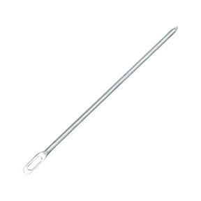 Solivara Stainless Steel Easy Pull Bodkin Needle Threader Tweezer For Ribbon Weaving And Elastic(White,One Size)