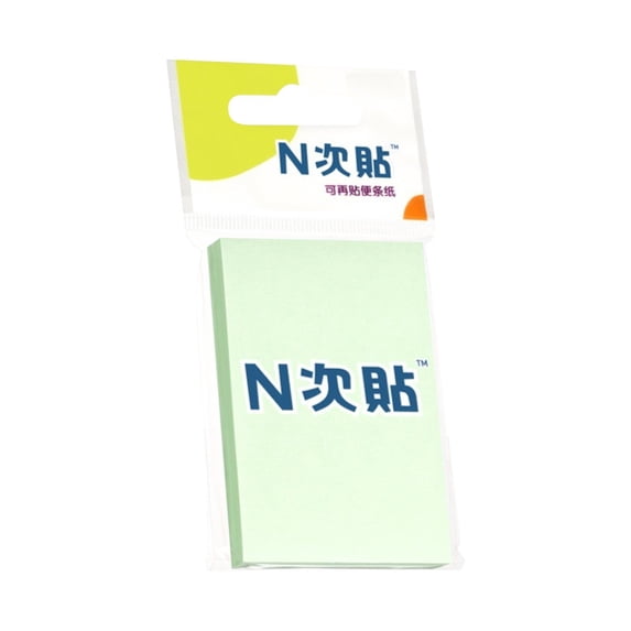Solivara Stick Removable Colorful Adhesive Sticky Notes For Home Daily Reminder Memo Post It Paper(Green,2.99*2.01in)
