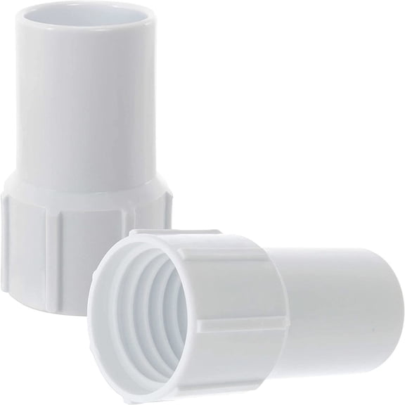 Solivara Threaded Pool Hose Cuff For Vacuum Hose Connects To Vacuum Head Abs Plastic (White,One Size)