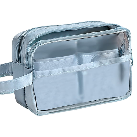 Solivara Transparent 5 Layer Pencil Case High Capacity For Home Office Storage (A,One Size)