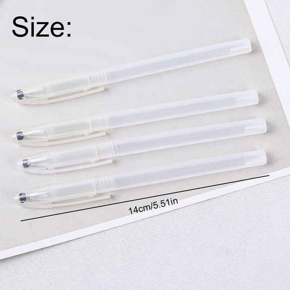 Solivara Transparent Empty Pen Shells For Ballpoint And Gel Pen Diy Tube Holders (Clear*5,5.51 × 0.31 × 1.97in)