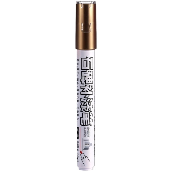 Solivara Versatile Stone Paint Marker For Outdoor Monument Lettering And Restoration (Gold,5.51 × 0.79in)