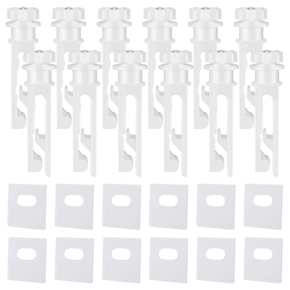 Solivara Vertical Blinds Replacement And Repair Tabs Adhesive For Headrail Blind Repair Tabs Set Curtain Accessories,White,1.97*0.79 in