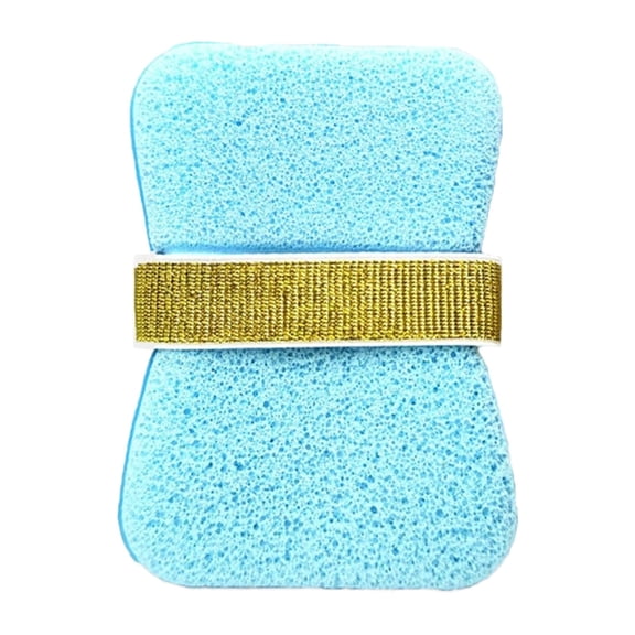 Solivara Water Expandable Shower Sponge With Hand Strap And Soap Pocket Cleansing Tool For Daily Use