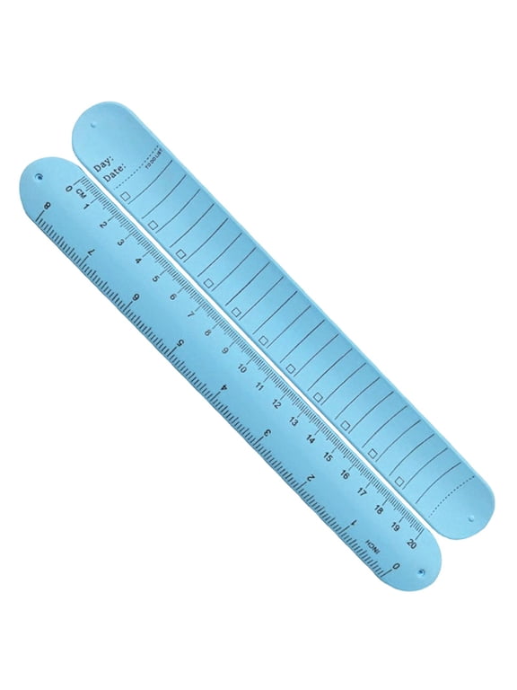 Wearable Memo Bracelet Notepad Writable Reusable For Office Note Taking (Blue,9.37×1.18in)