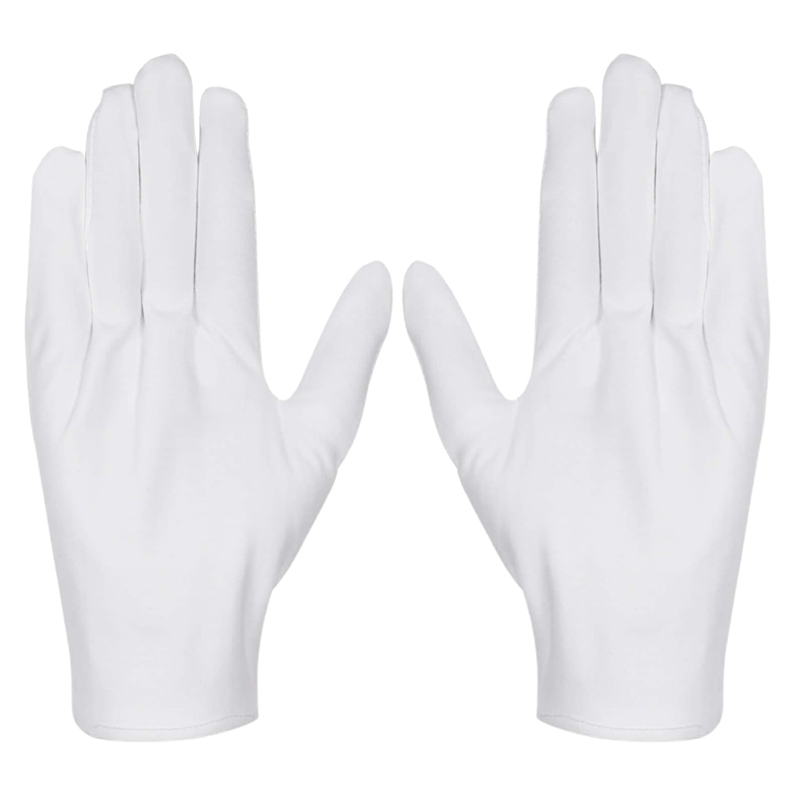Solivara White Cotton Gloves For Dry Hands Breathable Work Glove Liners ...