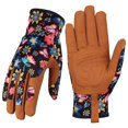 thumbnail image 1 of Solivara Women Thorn Proof Leather Garden Gloves Outdoor Protective Weeding Work Gloves(Brown,9.06*3.74in), 1 of 6