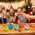 thumbnail image 1 of Solive Christmas Decorations Santa Swap Gift Exchange Dice Party Gifts Dice Six Sided Funny Colored Dice Christmas Party Gift Game Toy Holiday Party Wedding Anniversary Decor, 1 of 7
