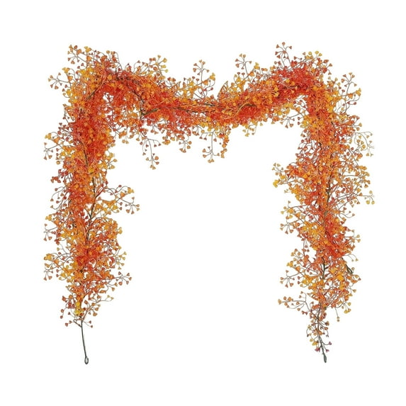 Solive Halloween Artificial Multicolor Maple Leaf Garland Wall Hanging Vines for Halloween Thanksgiving Party Fireplace Decorations Outdoor Garden Home Decor