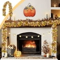 thumbnail image 1 of Solive Multicolor Artificial Maple Leaf Garland Wall Hanging Vines For Halloween Thanksgiving Party Fireplace Decorations Outdoor Garden Home Decor 5.7Ft, 1 of 6