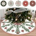 thumbnail image 1 of Solive Washable Christmas Tree Skirt Christmas Tree Rug Decor Short Pile High-Definition Printed Christmas Tree Skirt Holiday Party Wedding Anniversary Decor, 1 of 7